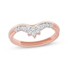 Thumbnail Image 1 of Now + Forever Marquise & Round-Cut Diamond Anniversary Ring 1/4 ct tw 10K Rose Gold