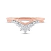 Thumbnail Image 3 of Now + Forever Marquise & Round-Cut Diamond Anniversary Ring 1/4 ct tw 10K Rose Gold