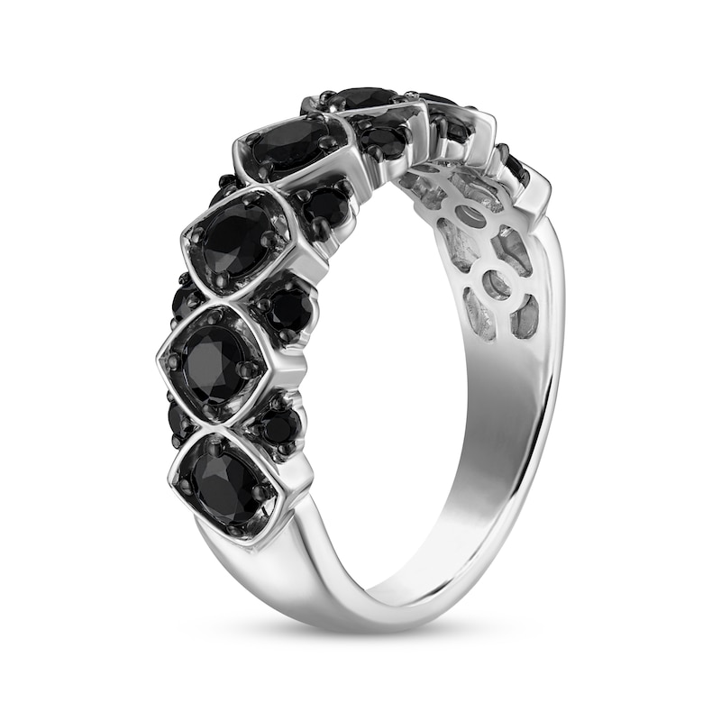 Main Image 2 of Now + Forever Black Diamond Anniversary Ring 1-1/4 ct tw 14K White Gold