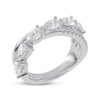 Thumbnail Image 2 of Now + Forever Lab-Grown Diamonds Pear-Shaped Crossover Anniversary Ring 1-1/4 ct tw 14K White Gold