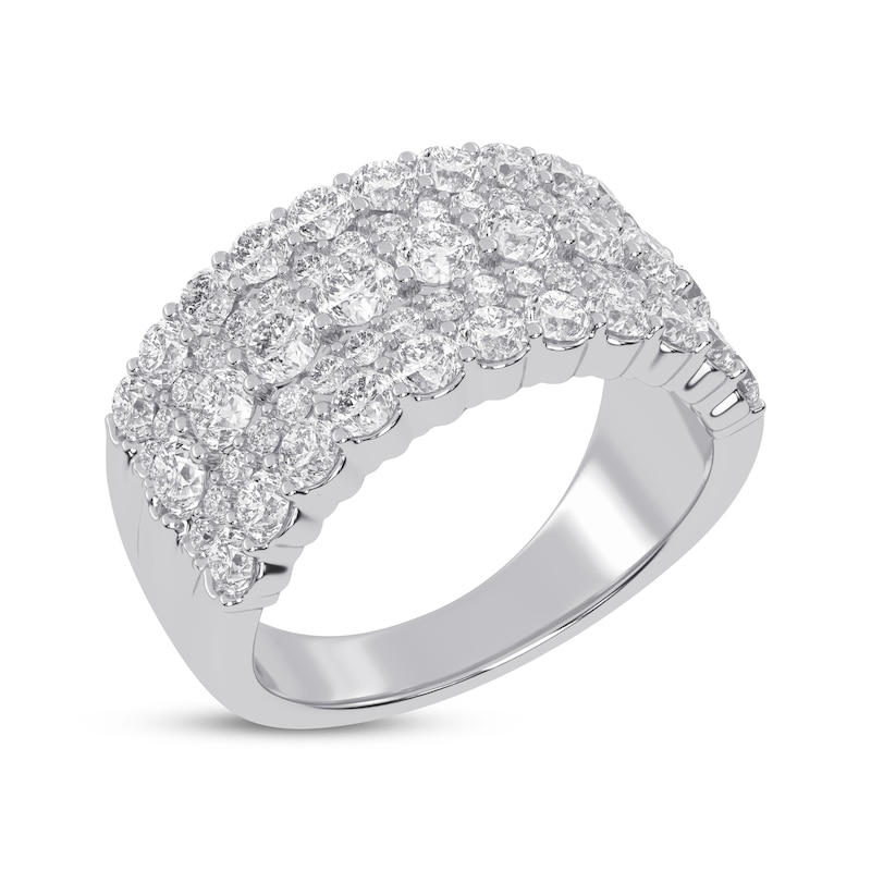 Main Image 2 of Now + Forever Lab-Grown Diamonds Five-Row Anniversary Ring 2 ct tw 14K White Gold