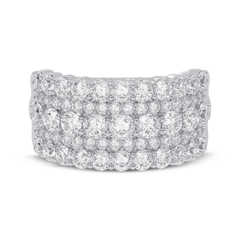 Main Image 3 of Now + Forever Lab-Grown Diamonds Five-Row Anniversary Ring 2 ct tw 14K White Gold