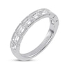 Thumbnail Image 2 of Now + Forever Lab-Grown Diamonds Emerald-Cut Anniversary Ring 1-3/8 ct tw 14K White Gold
