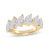 Thumbnail Image 1 of Now + Forever Lab-Grown Diamonds Pear-Shaped Anniversary Ring 3 ct tw 14K Yellow Gold