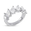 Thumbnail Image 2 of Now + Forever Lab-Grown Diamonds Pear-Shaped Anniversary Ring 3 ct tw 14K White Gold