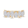 Thumbnail Image 3 of Now + Forever Lab-Grown Diamonds Pear-Shaped Alternating Anniversary Ring 4 ct tw 14K Yellow Gold