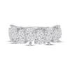 Thumbnail Image 3 of Now + Forever Lab-Grown Diamonds Pear-Shaped Alternating Anniversary Ring 4 ct tw 14K White Gold