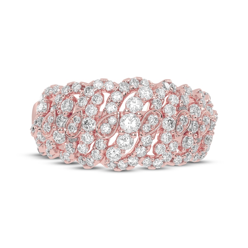 Main Image 3 of Now + Forever Diamond Swirl Anniversary Ring 3/4 ct tw 14K Rose Gold