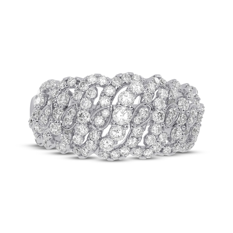 Main Image 3 of Now + Forever Diamond Swirl Anniversary Ring 3/4 ct tw 14K White Gold