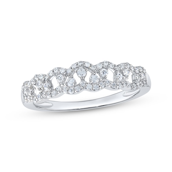 Now + Forever Diamond Anniversary Ring 1/3 ct tw 10K White Gold