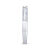 Thumbnail Image 2 of Now + Forever Baguette & Round-Cut Diamond Two-Row Anniversary Ring 1/4 ct tw 10K White Gold