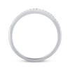 Thumbnail Image 3 of Now + Forever Baguette & Round-Cut Diamond Two-Row Anniversary Ring 1/4 ct tw 10K White Gold