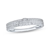 Thumbnail Image 1 of Now + Forever Diamond Three-Row Anniversary Ring 1/3 ct tw 10K White Gold