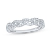Thumbnail Image 1 of Now + Forever Diamond Braided Anniversary Ring 1/4 ct tw 10K White Gold
