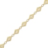 Thumbnail Image 3 of Italian Brilliance Diamond-Cut Diamond-Shaped Link Bracelet 14K Yellow Gold 8.5&quot;