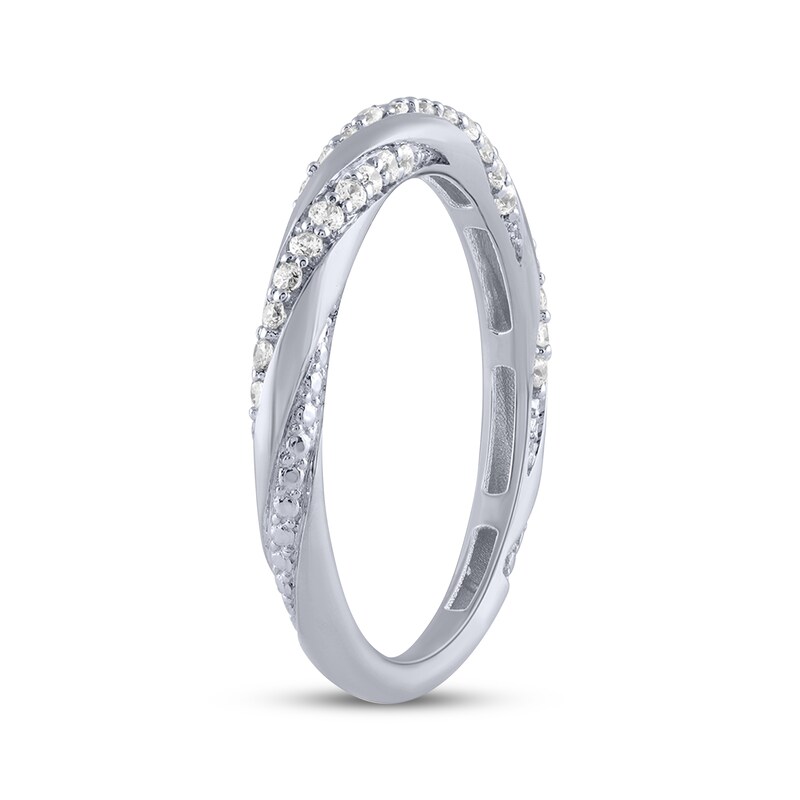 Main Image 2 of Now + Forever Diamond Twist Anniversary Ring 1/4 ct tw 10K White Gold