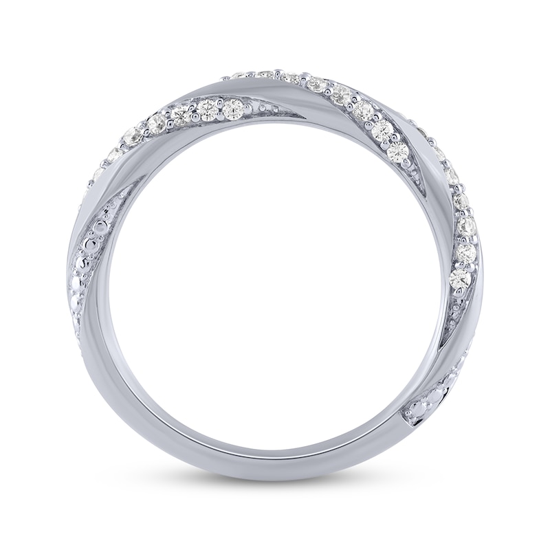 Main Image 3 of Now + Forever Diamond Twist Anniversary Ring 1/4 ct tw 10K White Gold