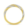 Thumbnail Image 3 of Now + Forever Diamond Twist Anniversary Ring 1/4 ct tw 10K Yellow Gold