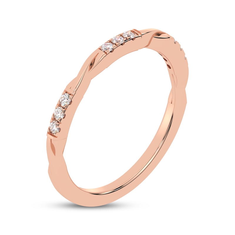 Main Image 2 of Now + Forever Diamond Anniversary Ring 1/6 ct tw 10K Rose Gold