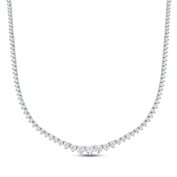 KAY Lab-Grown Diamonds Riviera Necklace 4 ct tw 14K White Gold 16"
