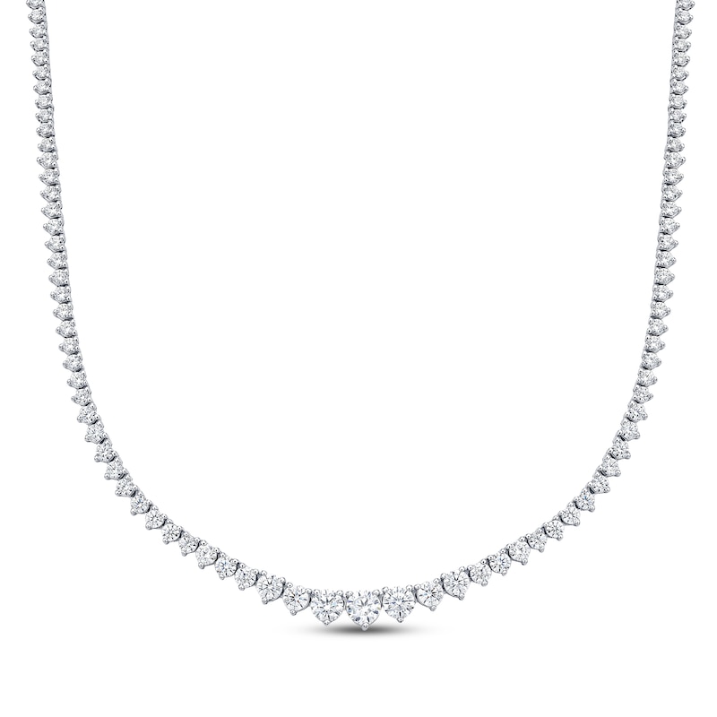 Main Image 1 of KAY Lab-Grown Diamonds Riviera Necklace 4 ct tw 14K White Gold 16&quot;