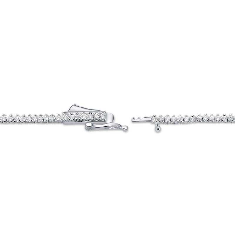 Main Image 3 of KAY Lab-Grown Diamonds Riviera Necklace 4 ct tw 14K White Gold 16&quot;