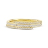 Thumbnail Image 3 of Diamond Three-Row Spiral Ring 1/4 ct tw 10K Yellow Gold