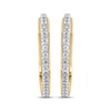 Thumbnail Image 2 of STUDIO BY KAY Diamond Hexagon Hoop Earrings 1/8 ct tw 10K Yellow Gold