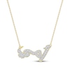 Thumbnail Image 1 of Diamond Arabic &quot;Mother&quot; Necklace 1/5 ct tw 10K Yellow Gold 18&quot;
