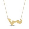 Thumbnail Image 3 of Diamond Arabic &quot;Mother&quot; Necklace 1/5 ct tw 10K Yellow Gold 18&quot;