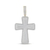 Thumbnail Image 1 of Men's Diamond Puff Cross Charm 1 ct tw 10K Yellow Gold