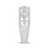 Thumbnail Image 3 of Now + Forever Round & Emerald-Cut Diamond Anniversary Ring 5/8 ct tw 14K White Gold
