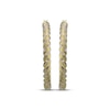 Thumbnail Image 2 of Reaura Diamond-Cut Twist Hoop Earrings Repurposed 14K Yellow Gold 33mm