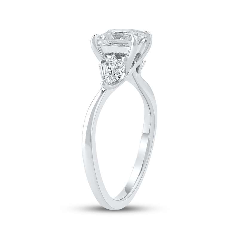 Main Image 2 of Now + Forever Lab-Grown Diamonds Princess-Cut Engagement Ring 1-3/4 ct tw 14K White Gold