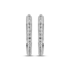 Thumbnail Image 2 of STUDIO BY KAY Diamond Hexagon Hoop Earrings 1/8 ct tw 10K White Gold