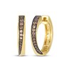 Thumbnail Image 1 of Le Vian Diamond Graduating Hoop Earrings 1/4 ct tw 14K Honey Gold
