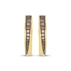 Thumbnail Image 2 of Le Vian Diamond Graduating Hoop Earrings 1/4 ct tw 14K Honey Gold