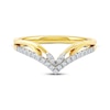 Thumbnail Image 3 of Now + Forever Diamond Contour Anniversary Ring 1/6 ct tw 10K Yellow Gold