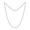 Thumbnail Image 2 of 2.3mm Figaro Chain Necklace Hollow 14K White Gold 18"