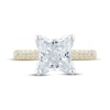 Thumbnail Image 4 of Monique Lhuillier Bliss Princess-Cut Lab-Grown Diamond Engagement Ring 3-5/8 ct tw 18K Two-Tone Gold