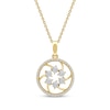 Thumbnail Image 1 of Diamond Openwork Circle Necklace 1/8 ct tw 10K Yellow Gold 18"