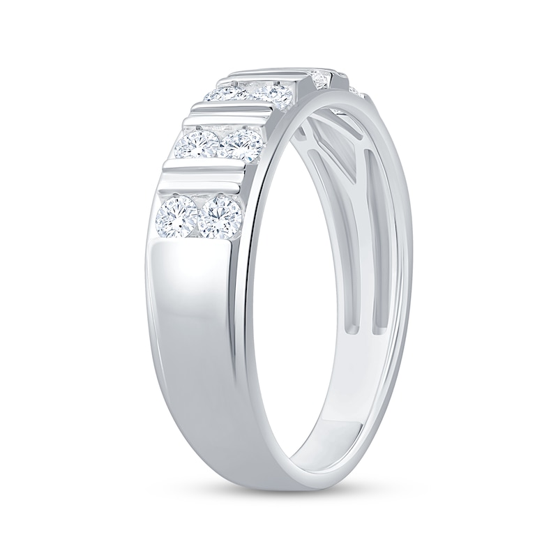 Main Image 2 of Now + Forever Men's Diamond Wedding Band 5/8 ct tw 10K White Gold