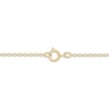 Thumbnail Image 2 of Baguette & Round-Cut Diamond Mariner Link Necklace 1/4 ct tw 10K Yellow Gold 18"