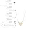 Thumbnail Image 3 of Baguette & Round-Cut Diamond Mariner Link Necklace 1/4 ct tw 10K Yellow Gold 18"