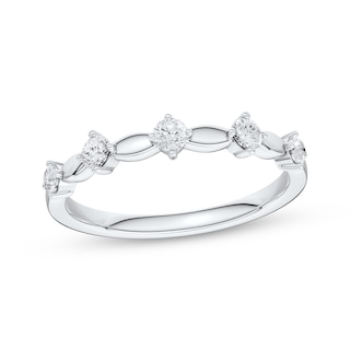 Now + Forever Lab-Grown Diamonds Anniversary Ring 1/4 ct tw 14K White Gold