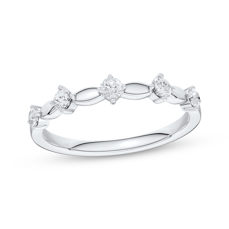 Main Image 1 of Now + Forever Lab-Grown Diamonds Anniversary Ring 1/4 ct tw 14K White Gold