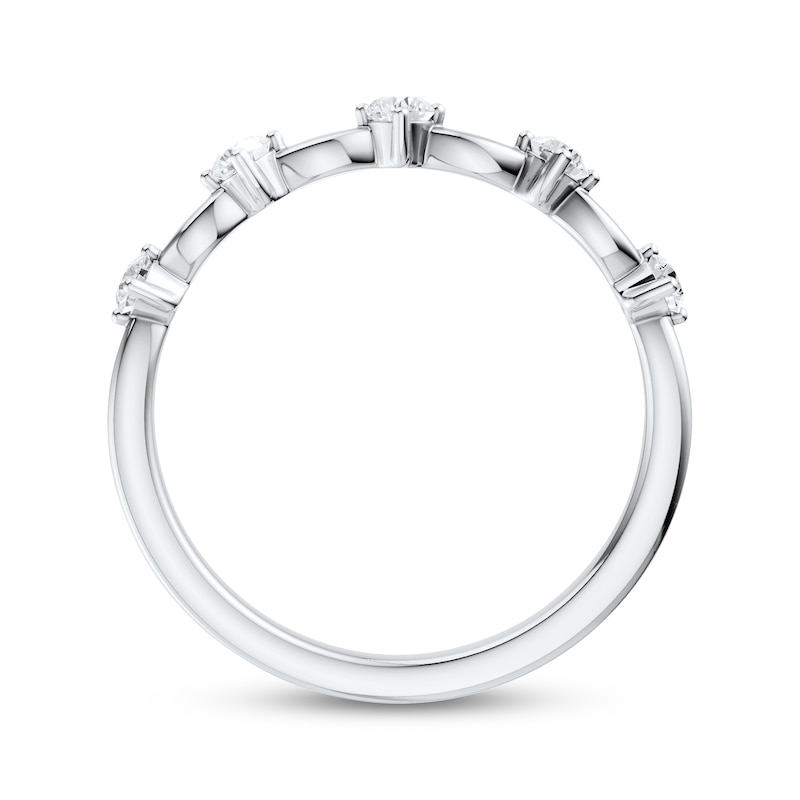 Main Image 3 of Now + Forever Lab-Grown Diamonds Anniversary Ring 1/4 ct tw 14K White Gold