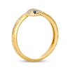 Thumbnail Image 3 of Le Vian Blue Sapphire Snake Bypass Ring 1/10 ct tw Diamond 14K Honey Gold