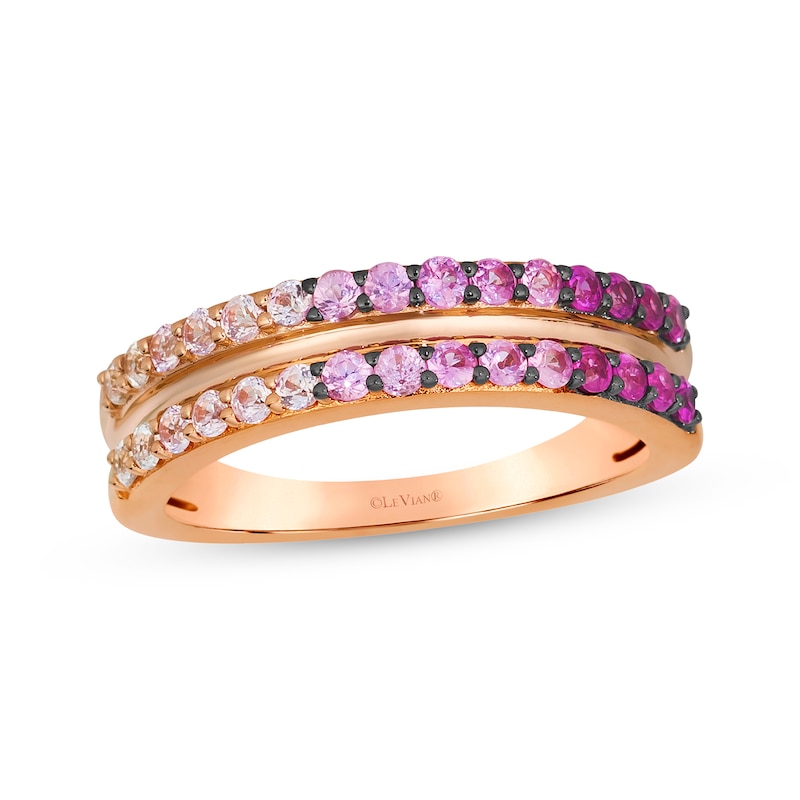 Main Image 1 of Le Vian Pink Sapphire Ombré Ring 14K Strawberry Gold