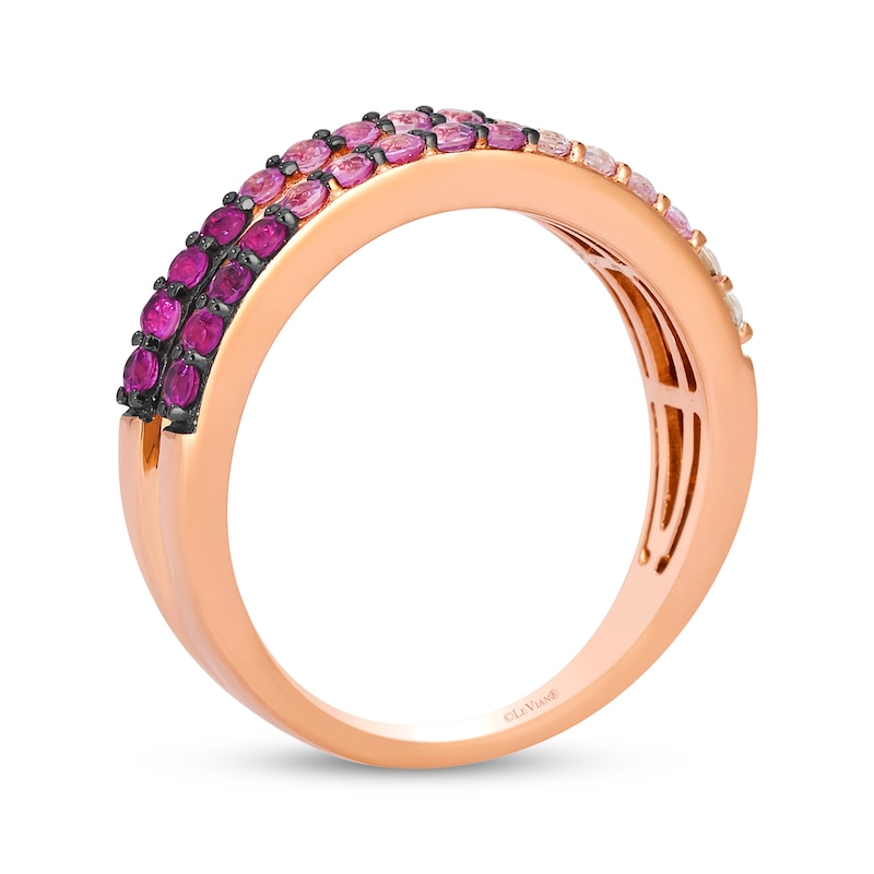 Main Image 3 of Le Vian Pink Sapphire Ombré Ring 14K Strawberry Gold